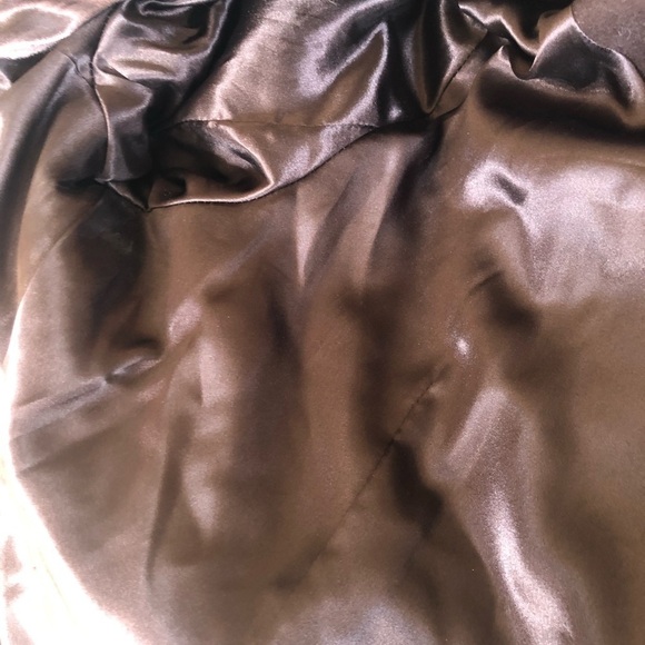 1 Madison Penny Lane Luxe Coat M Genuine FOX FUR Collar Double Breasted Belted - Picture 4 of 15